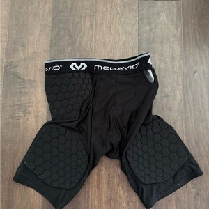 McDavid HEX® Dual-Density Thudd Short 
Black Padded Compression Shorts